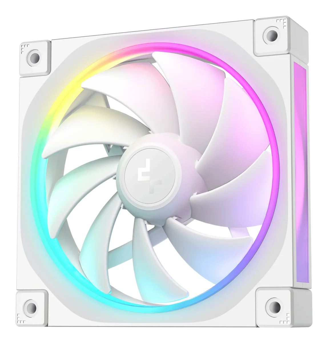 DeepCool FL12 WH - Kotelotuuletin - 120mm - Valkoinen RGB LED valolla - 32 dBA