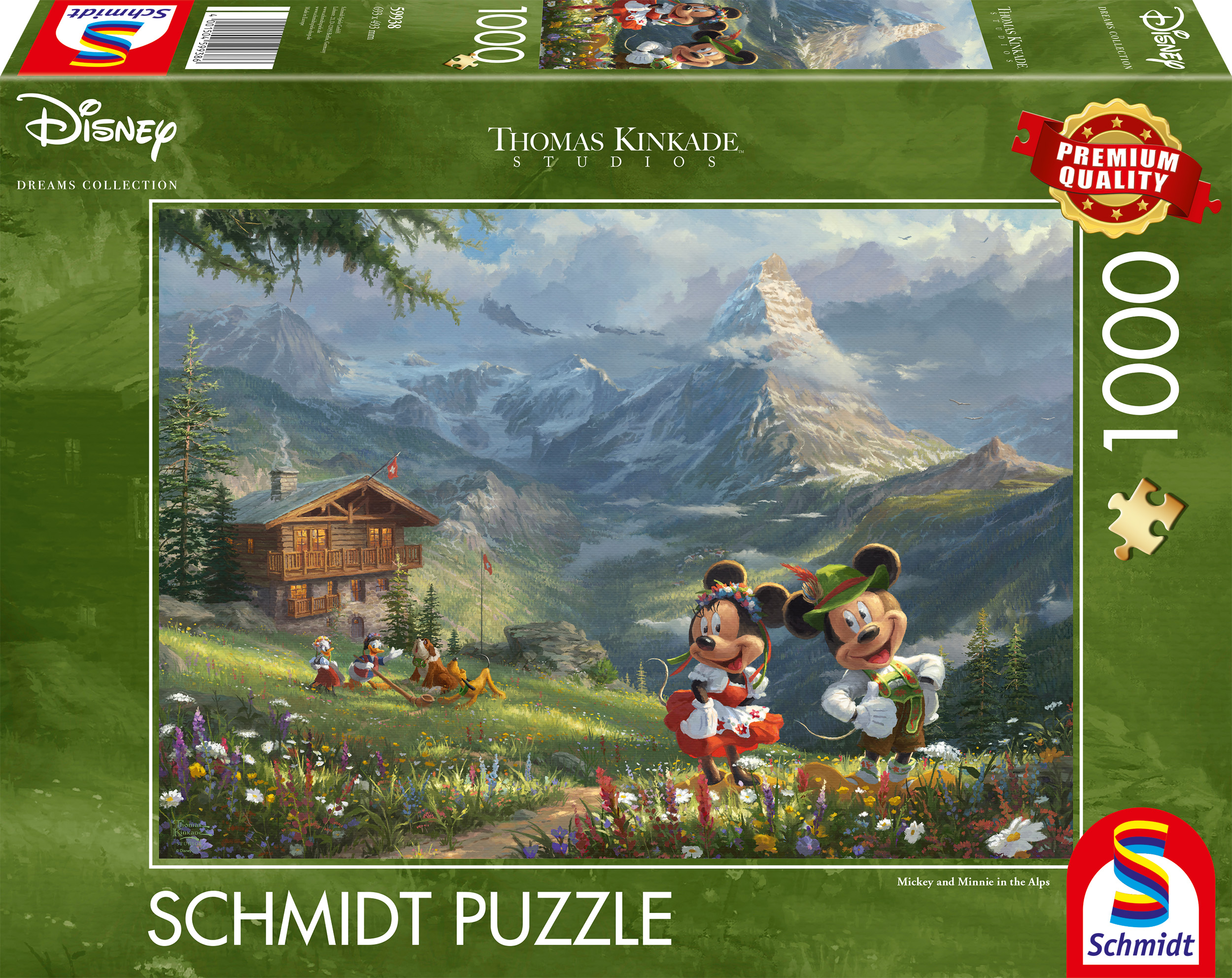 Palapeli Disney Mickey & Minnie in the Alps 1000 palaa Schmidt