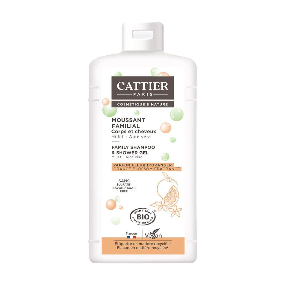 Cattier ORGANIC Body & Hair Sulfaatiton perheen puhdistusaine 500ml