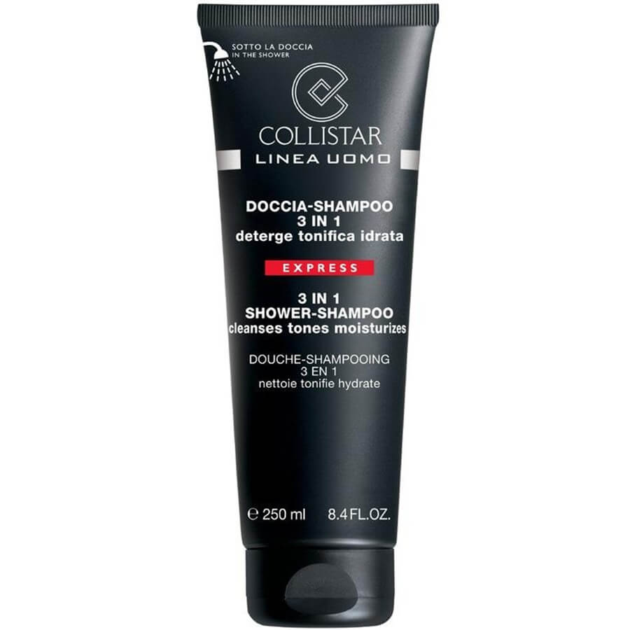 Collistar Miesten suihkushampoo 3 in 1 - puhdistaa, sävyttää, kosteuttaa 250 ml