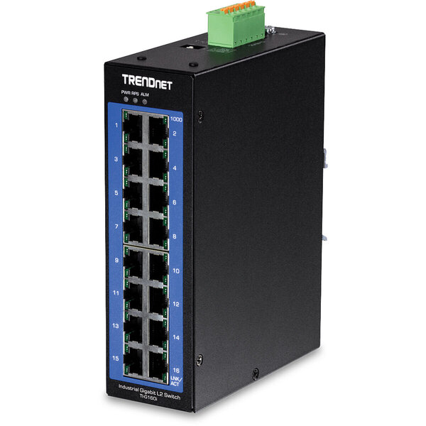 TRENDnet TI-G160I - kytkin - 16 porttia - hallittu