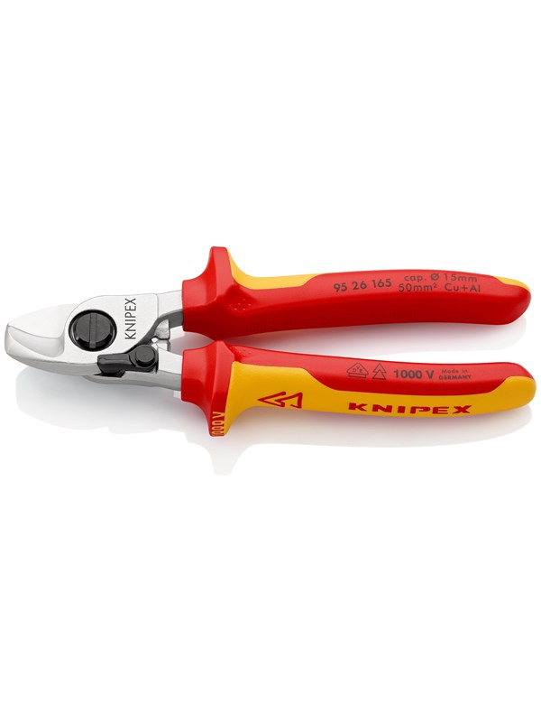 Knipex 95 26 165 Kabelsaks Passer til Aluminiums- og kobberkabel, enkelt- og flerledet 15 mm 50 mm² 0