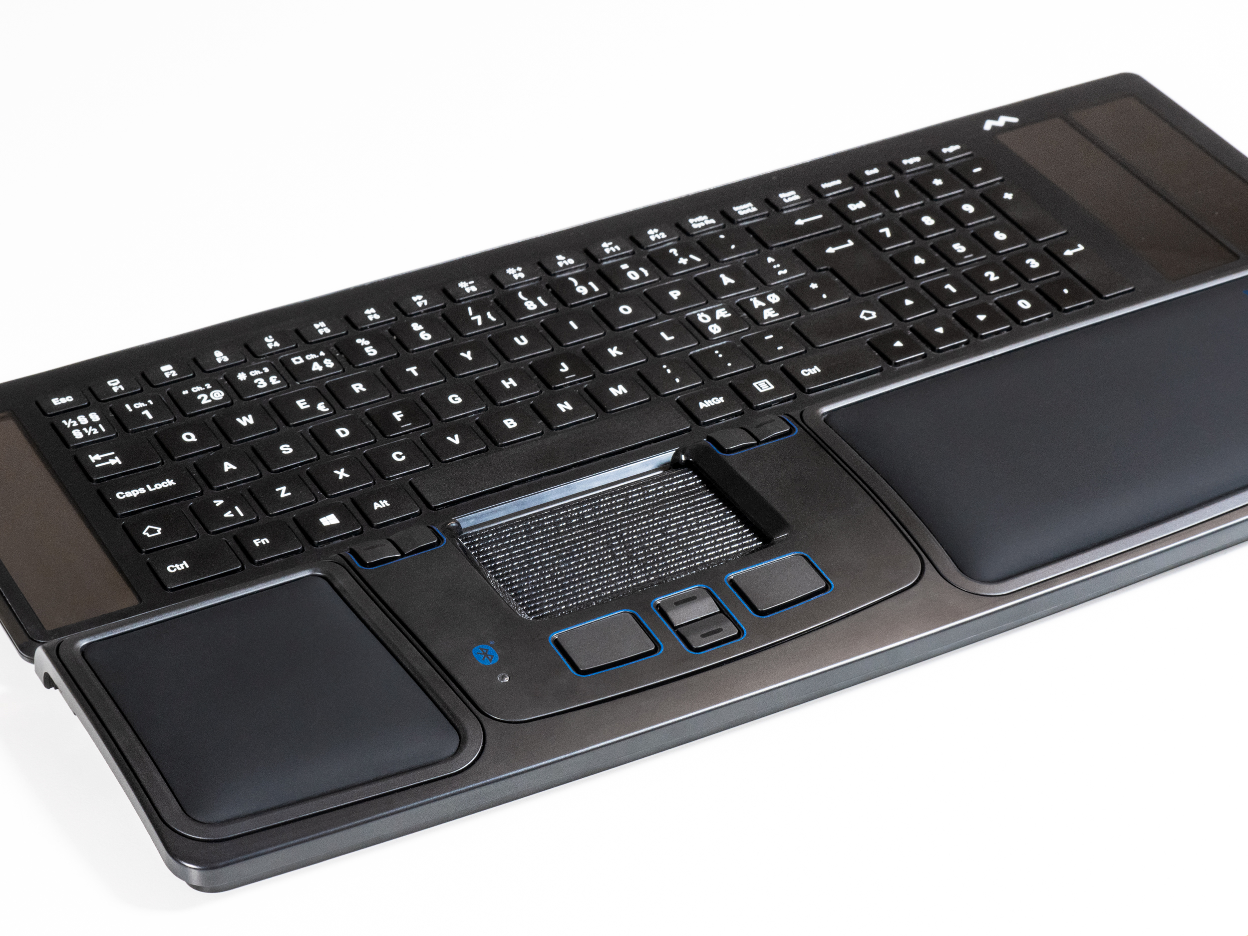 Mousetrapper Prime Bluetooth + Usb-c Ohjainmatto Musta, Harmaa