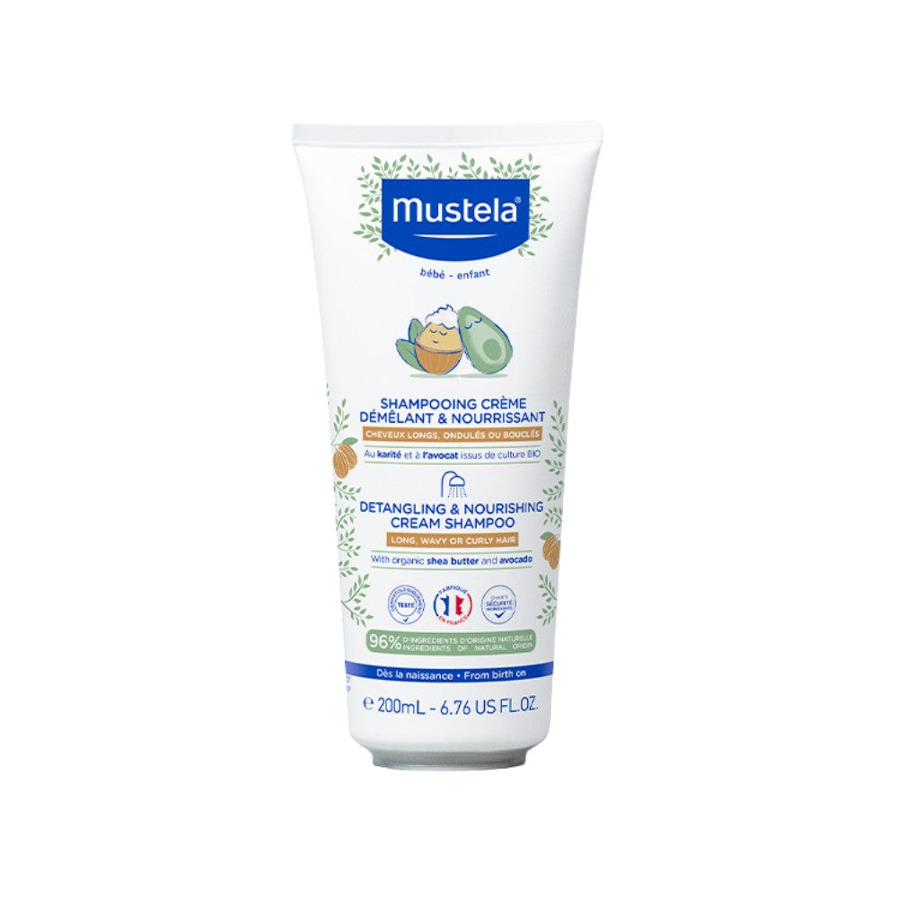 Nourishing Detangling Cream Shampoo Mustela Vauva 200 ml