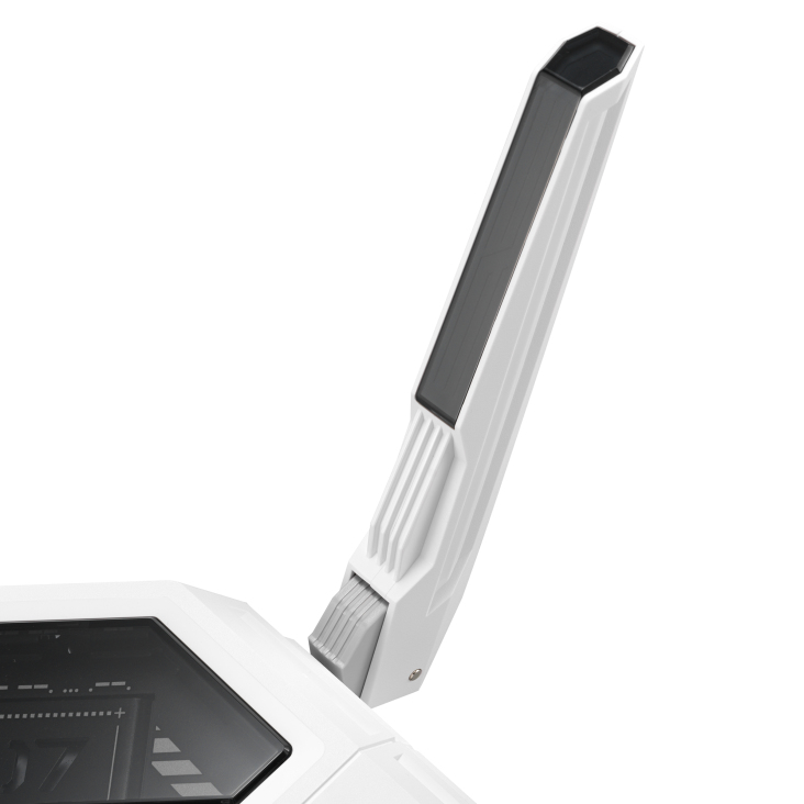 Asus ROG Rapture GT-BE19000AI -pelireititin, Wi-Fi 7, BE19000, Tri-band, valkoinen
