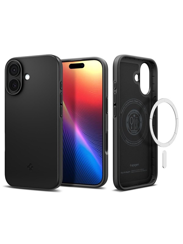 Spigen iPhone 17 Case Thin Fit Magfit, Suojus, Apple, iPhone 17, 16 cm (6.3), Läpinäkyvä, Valkoinen
