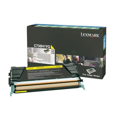 Lexmark Värikasetti keltainen Return Prog High Yield 10.000 sivua C736H1YG Vastaa: N/A