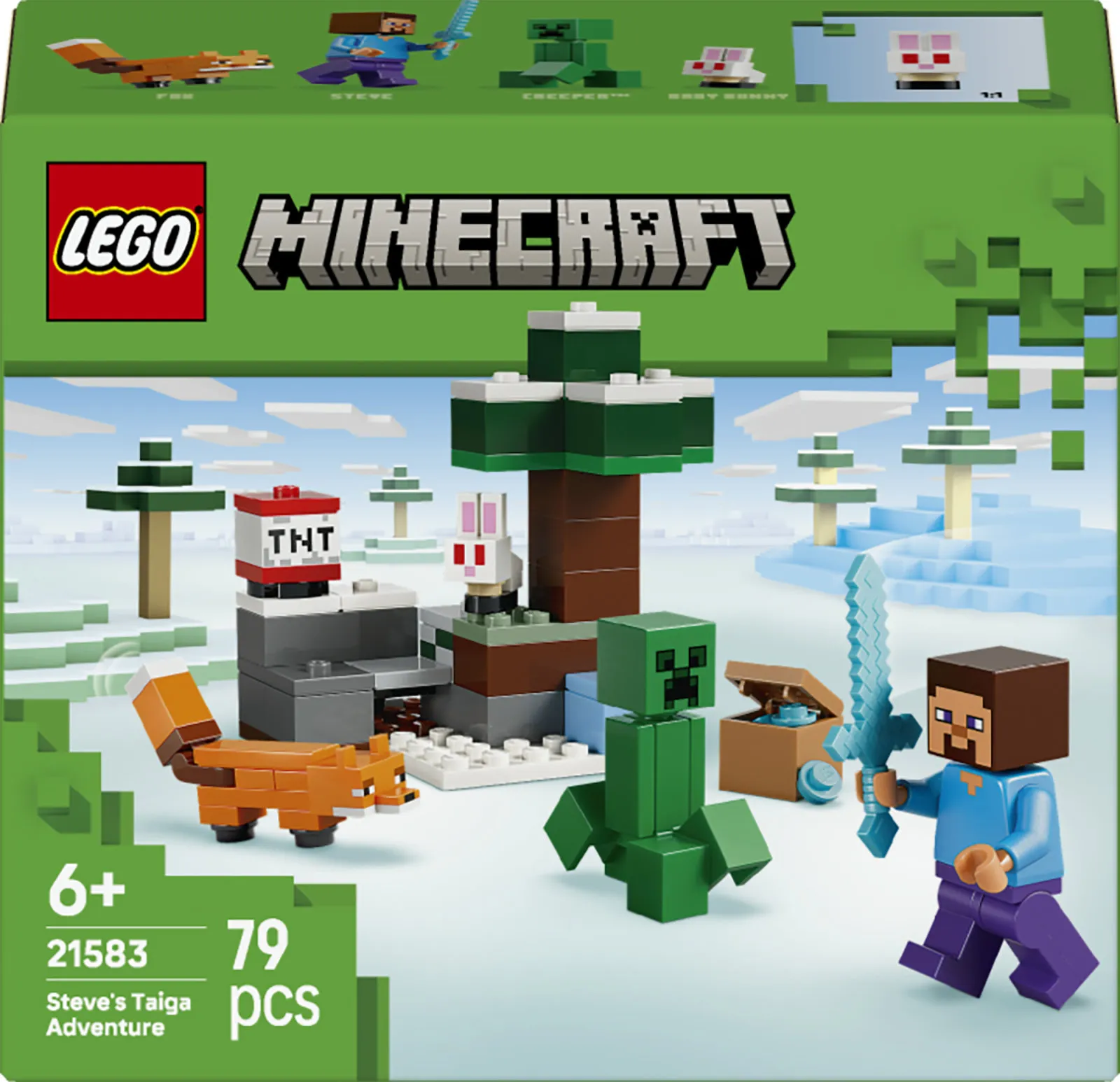 LEGO Minecraft 21583 Steven seikkailu Taiga-metsässä