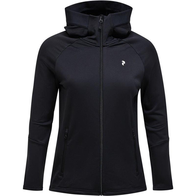 Peak Performance W Rider Essentials Zip Hood Black/Black - XS