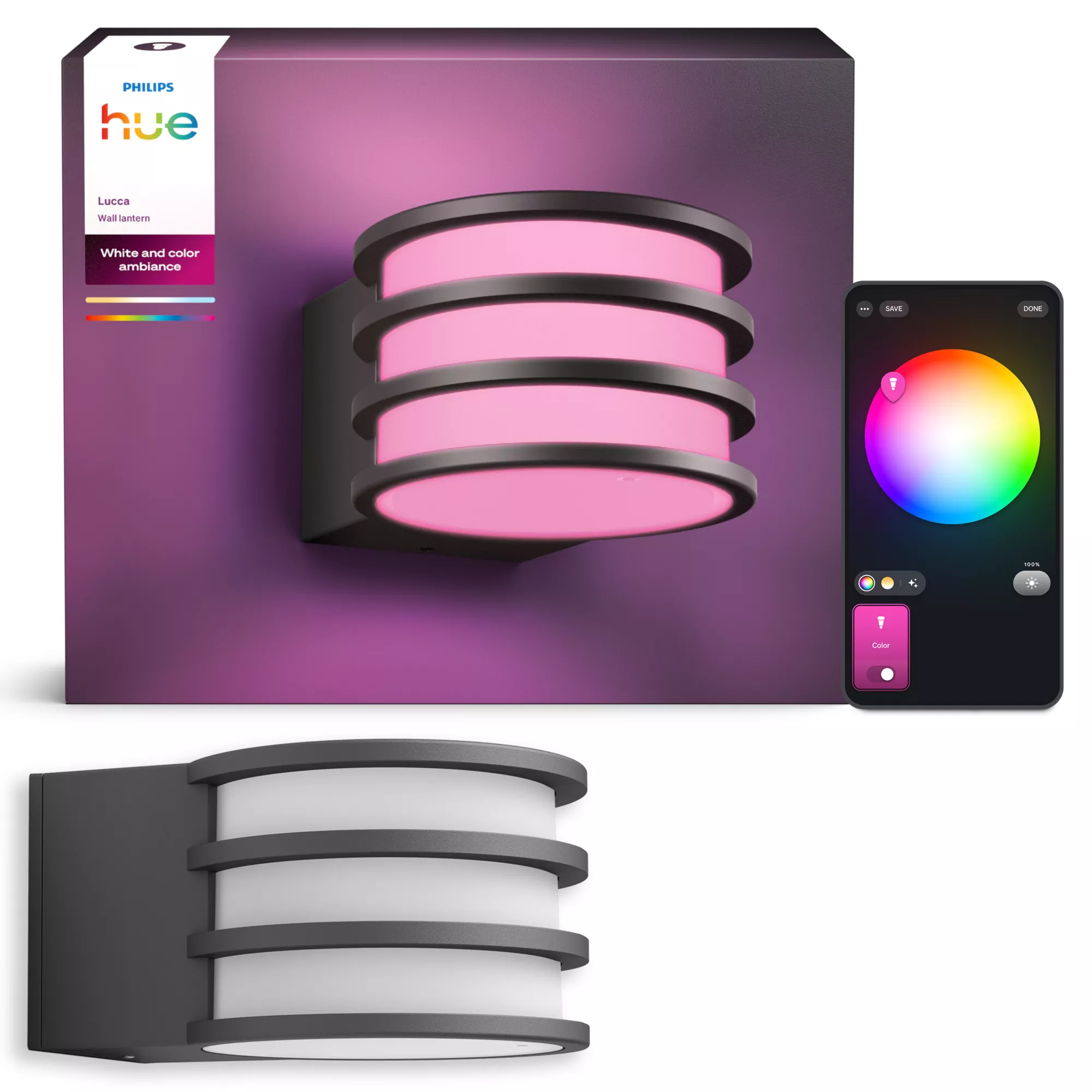 Philips Hue Lucca Outdoor -seinävalaisin