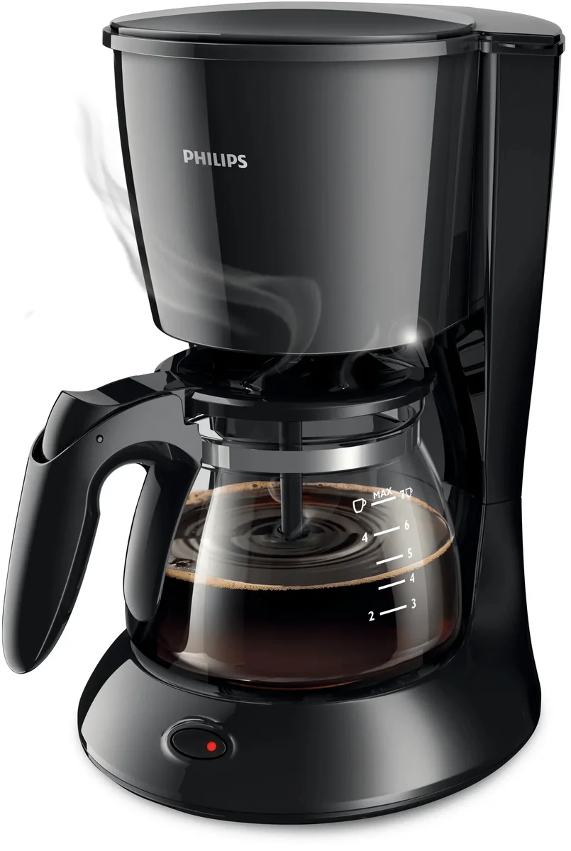 Philips Daily Collection HD7432/20 7 kupin -kahvinkeitin, musta