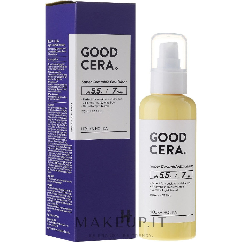 Holika holika Good Cera Super Ceramide Emulsion (kuivalle ja herkälle iholle) 130ml