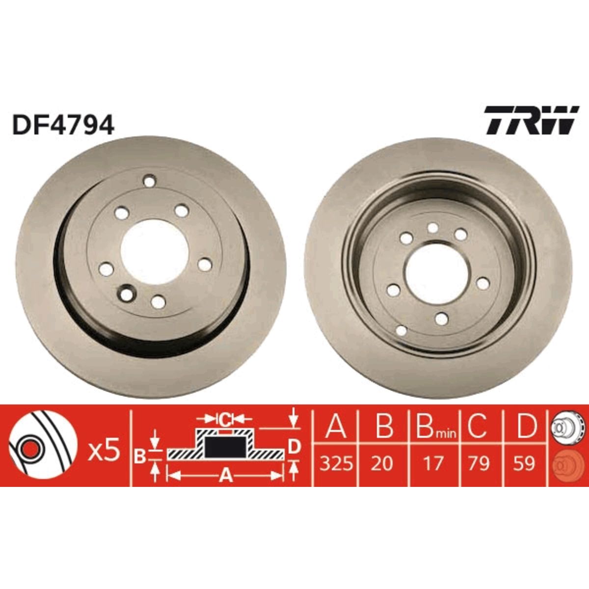 Jarrulevy TRW DF4794