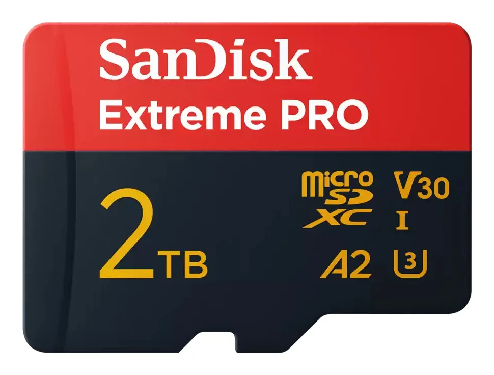SanDisk Extreme Pro 2 Tt MicroSDXC UHS-I U3 V30 A2 -muistikortti + SD-adapteri