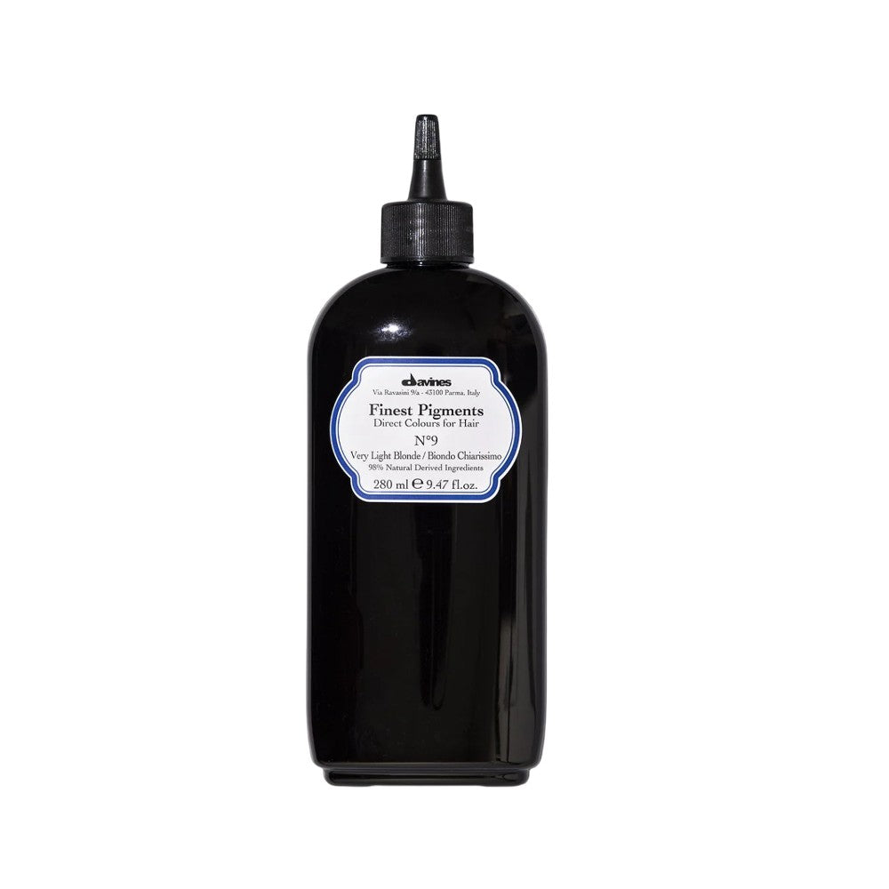 Davines, Hienoin kiilto, luonnollisia ainesosia, hiusväripigmentti, nro 9 erittäin vaalea vaalea, 280 ml