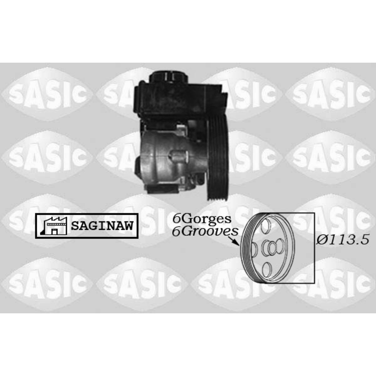 Ohjaustehostimen pumppu SASIC 7070004