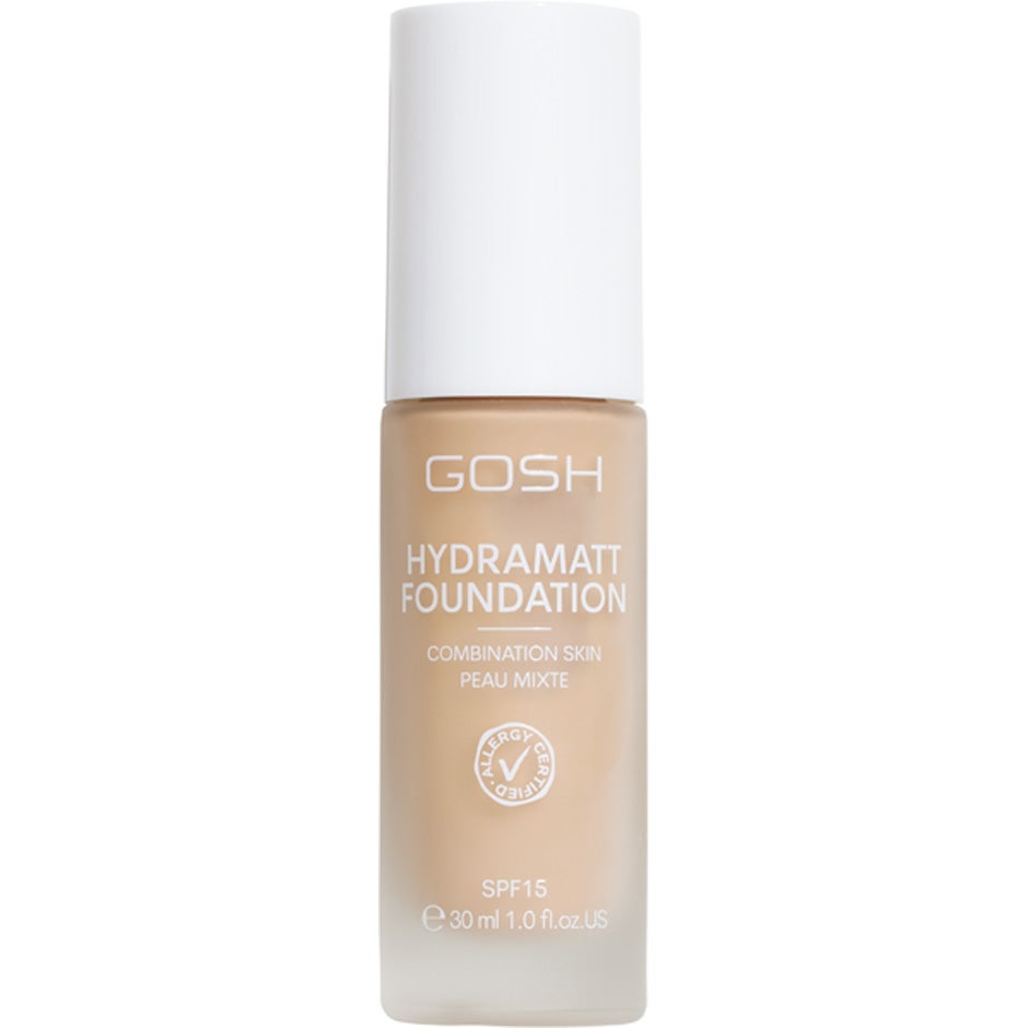 Gosh Hydramatt Foundation Combination Skin Peau Mixte 006N Medium Light 30 ml