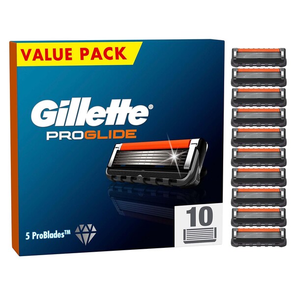 Gillette Proglide Razor Blades For Men Pack Of 10 Refills