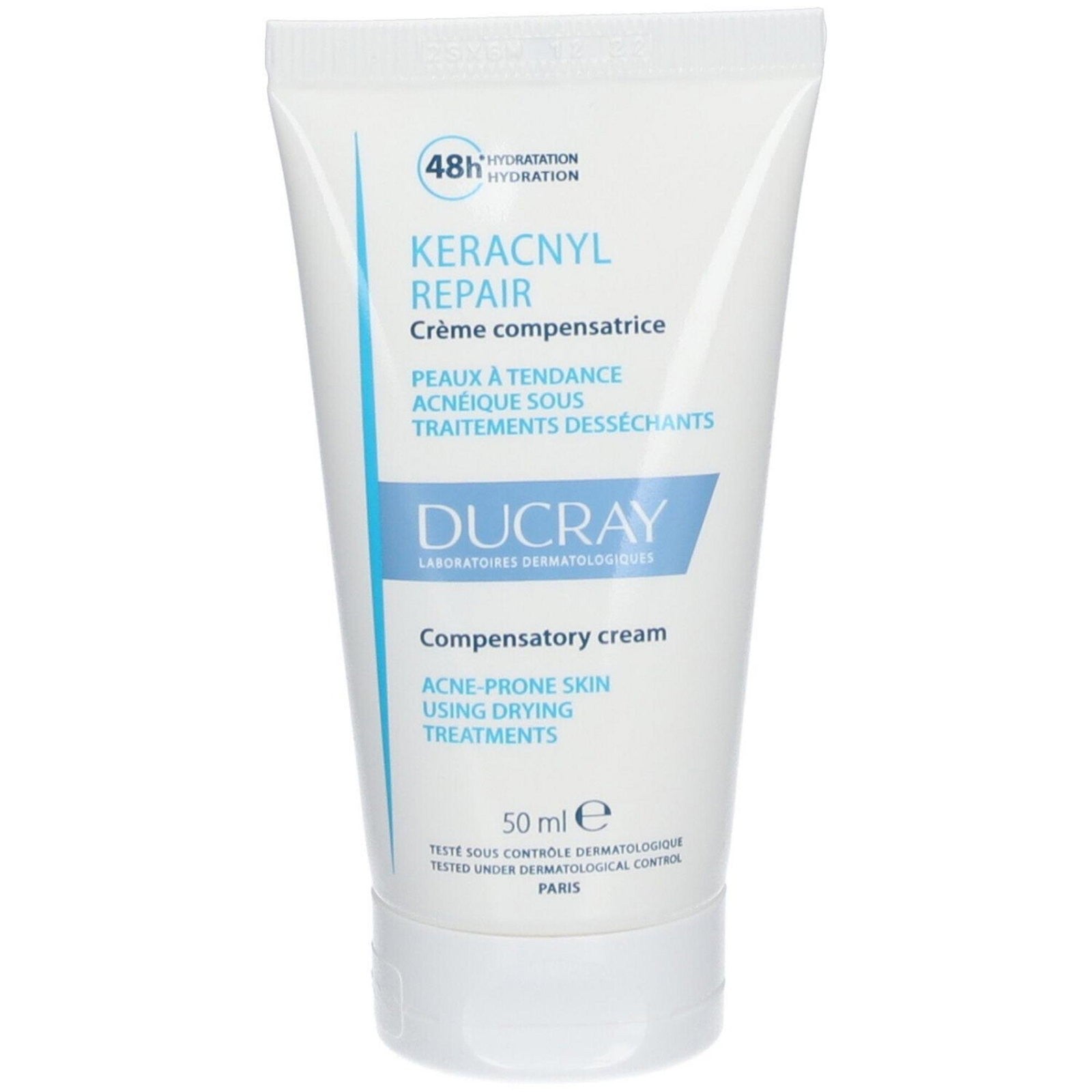 Ducray Keracnyl Compensatory Cream akneen taipuvaisen ihon korjaamiseen 50 ml