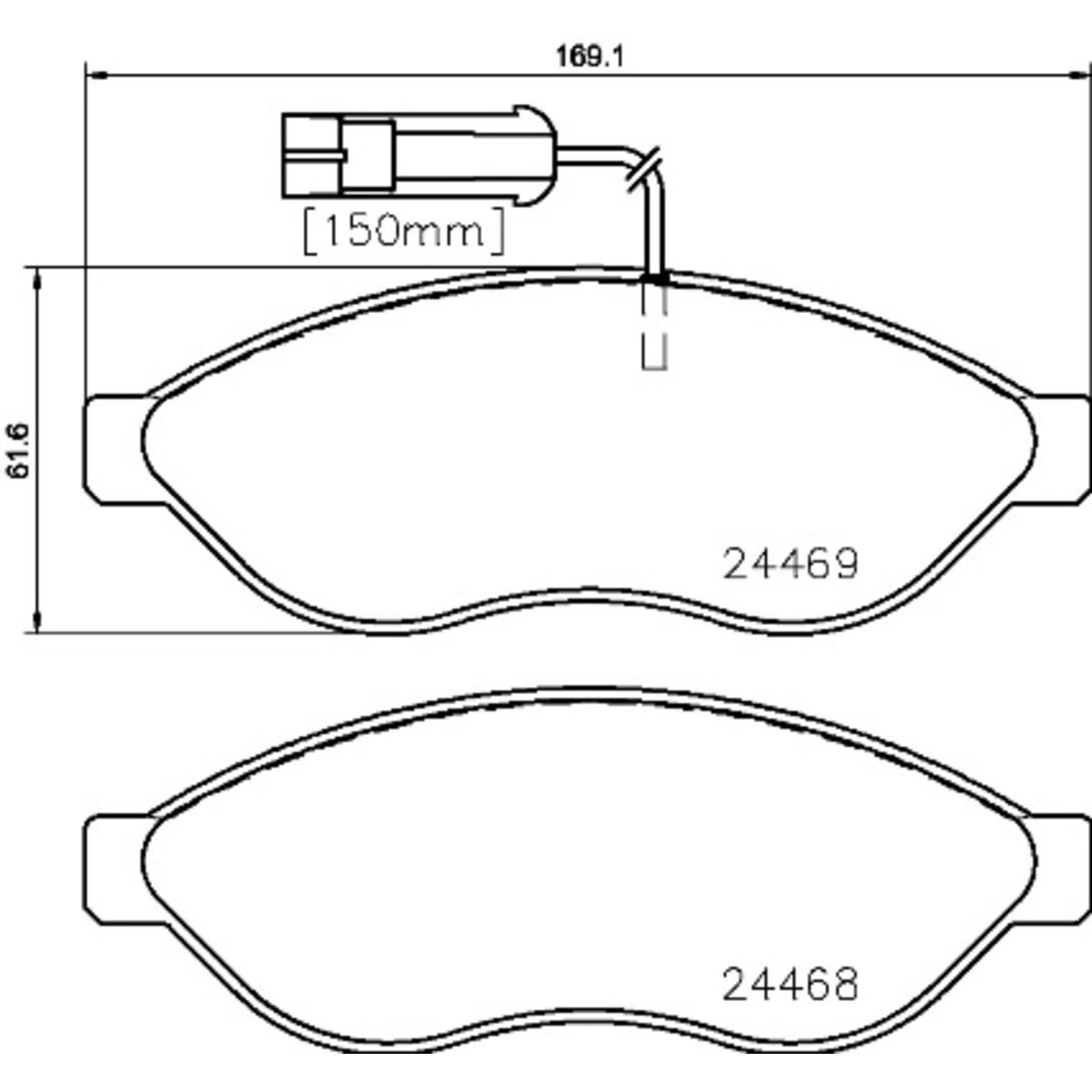 Jarrupalat, levyjarru BREMBO P 23 143