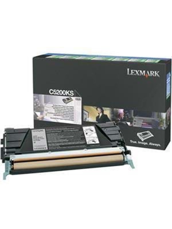 Lexmark Värikasetti musta 1.500 sivua return C5200KS Vastaa: N/A