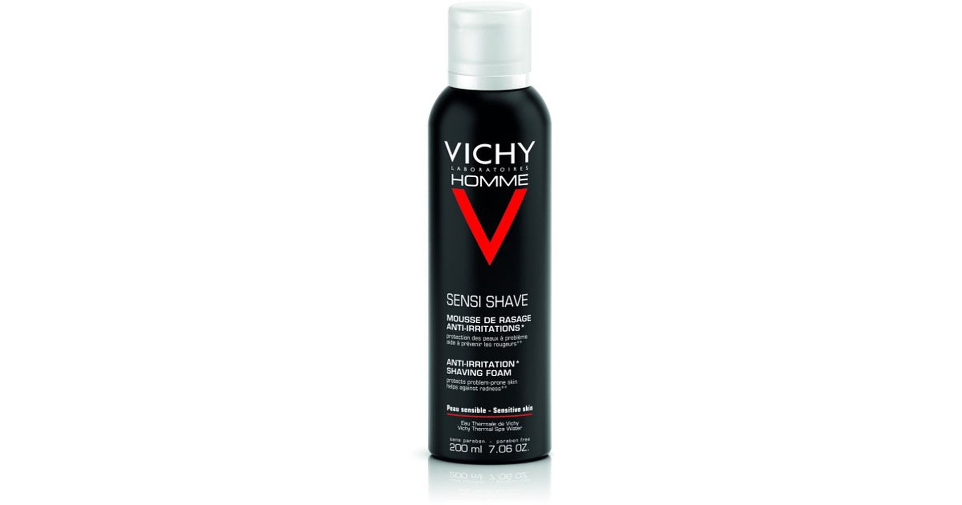 Vichy Miesten partavaahto ärsytystä estävä C-vitamiini herkälle iholle 200 ml