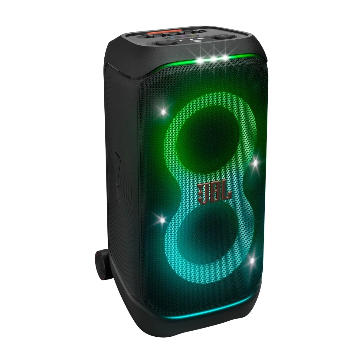 JBL PartyBox Stage 320 - Juhlakaiutin - kannettava - langaton - Bluetooth - App-ohjattava - 240 Watt - 2-tie - musta