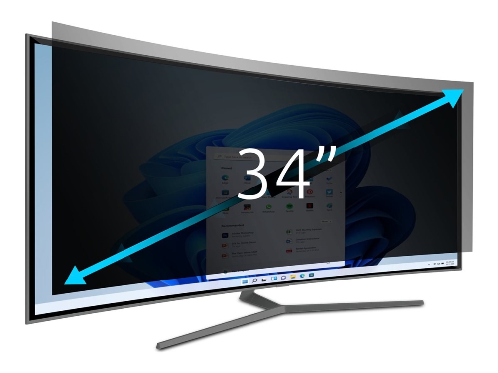 Kensington 2-way 34" Irrotettava Samsung C34H890 -sarjan -tietoturvasuoja, 21:9