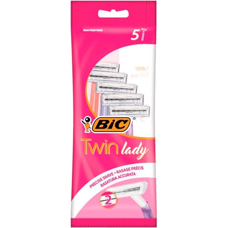 BIC Twin Lady -parranajokoneet - 5 kpl