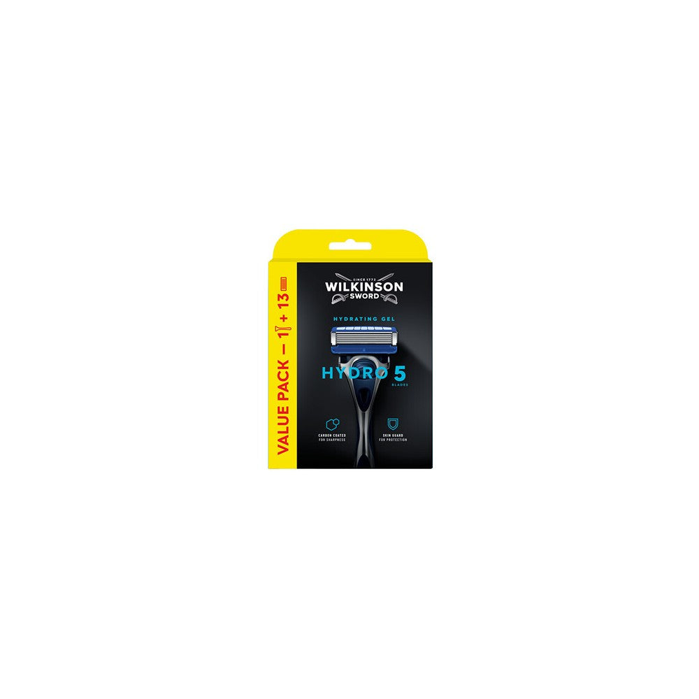 Wilkinson Sword Hydro5 Skin Protection Tavallinen partakone + vaihtopää 13 kpl