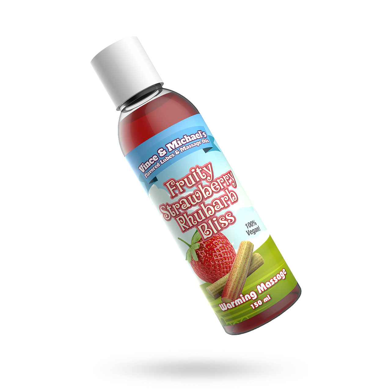 Fruity Strawberry Rhubarb Bliss Warming Massage 50ml Hierontaöljy