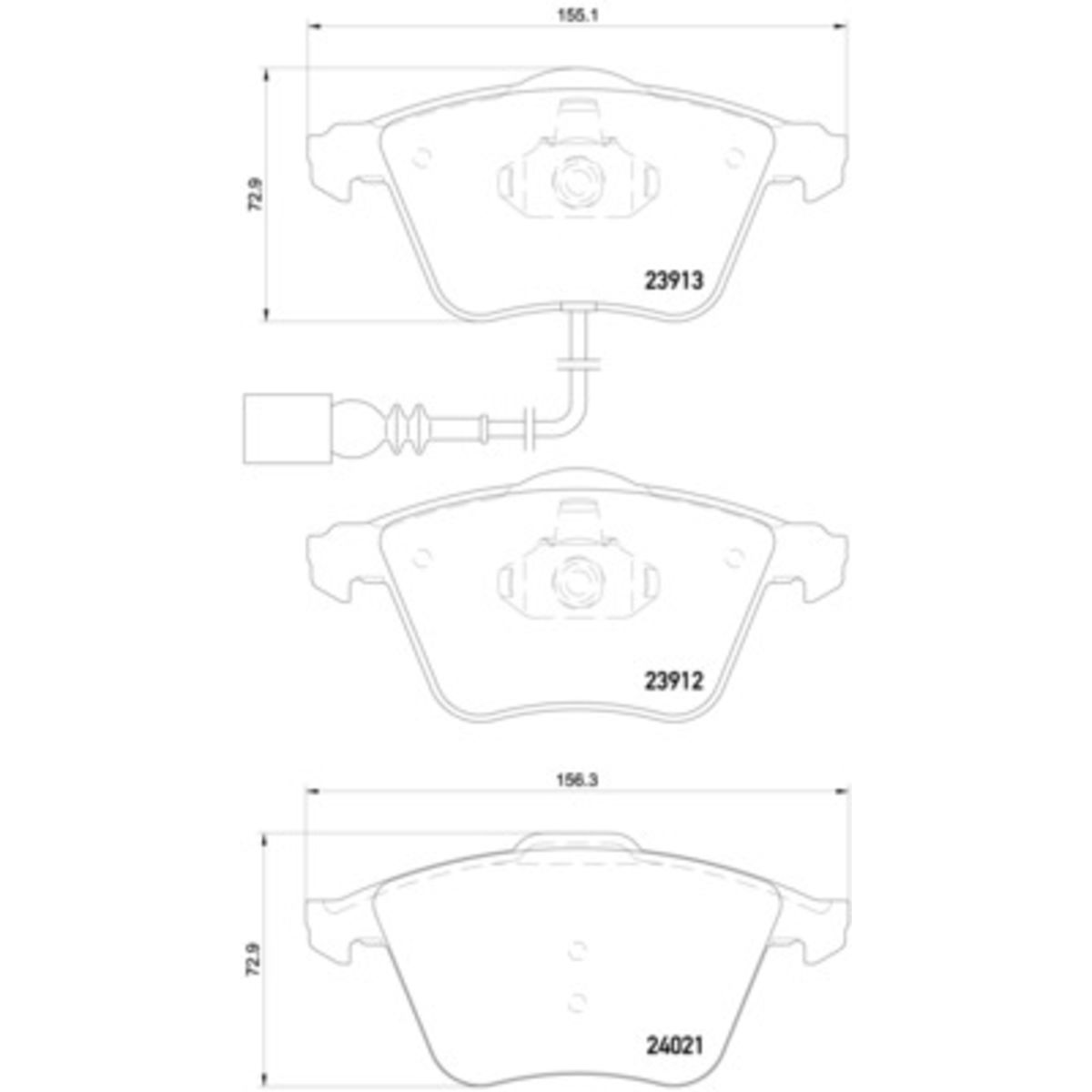 Jarrupalasarja BREMBO Xtra P 85 129X, edessä