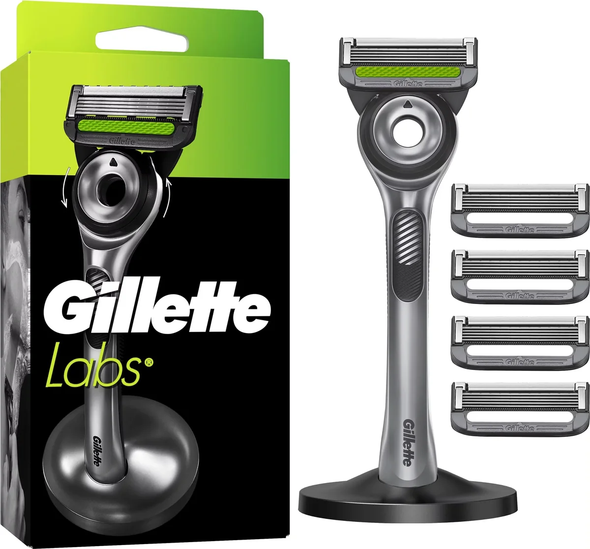Gillette Labs Razor 5 blades + Stand Silver