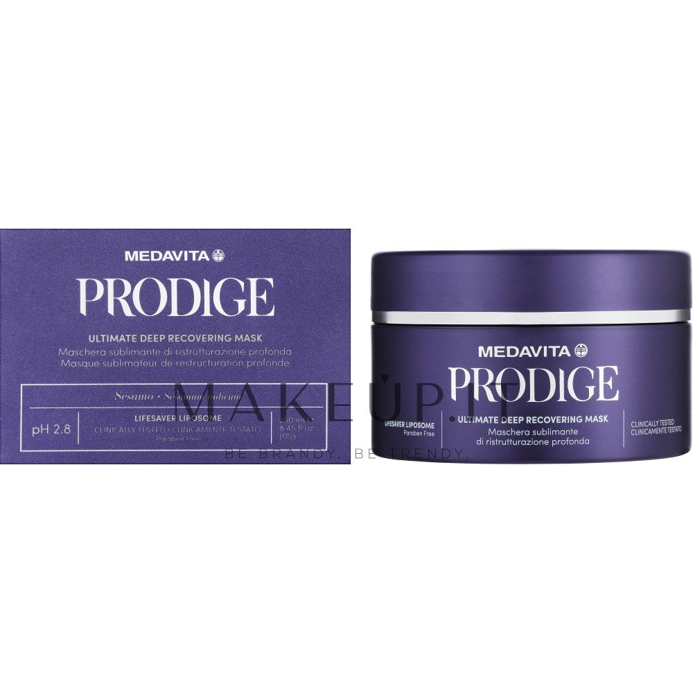 Medavita Prodige Ultimate Deep Recovering maschera hiusten rakenneuudistus 250 ml