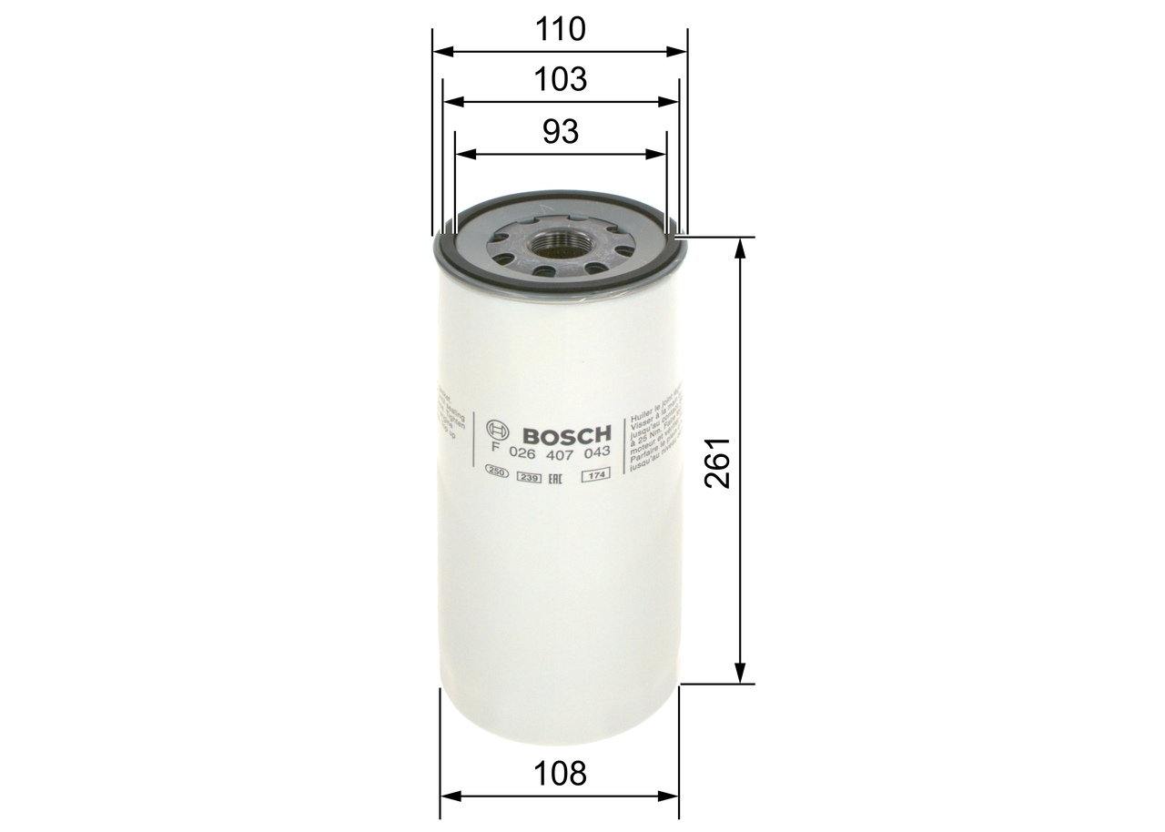 Bosch Öljynsuodatin F026407043