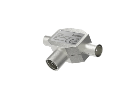 Hama 00205236, Kaapelin jakaja, 4 - 1000 MHz, Hopea, Metalli, 3,5 dB, 1 kpl