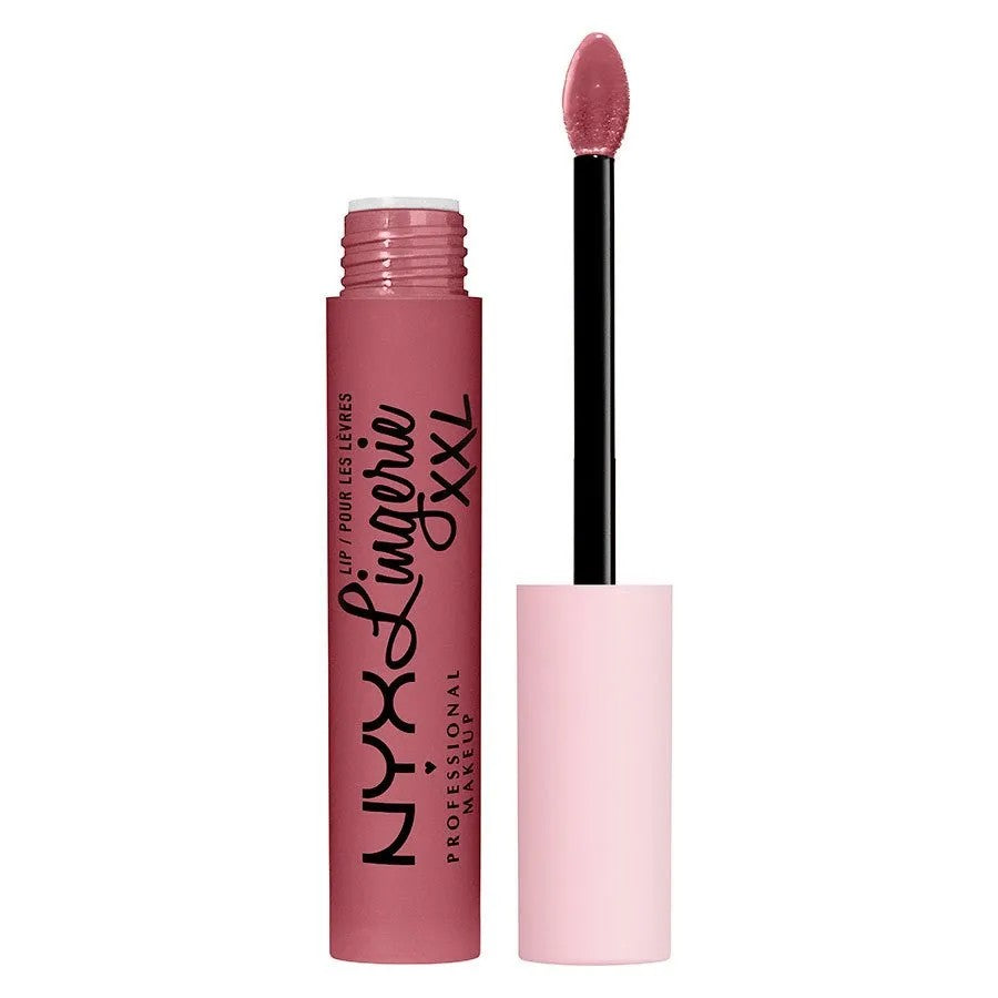 NYX Professional Makeup Lingerie XXL nestemäinen huulipuna mattapintaisella värillä 04 - Flaunt It 4 ml