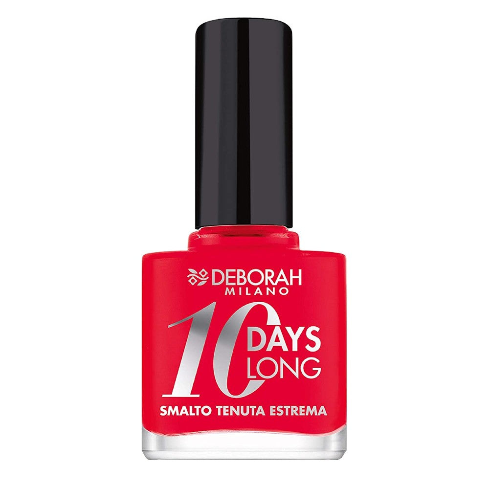 Deborah 10 Days Long Nail Polish EN870 Coral Red 11 ml