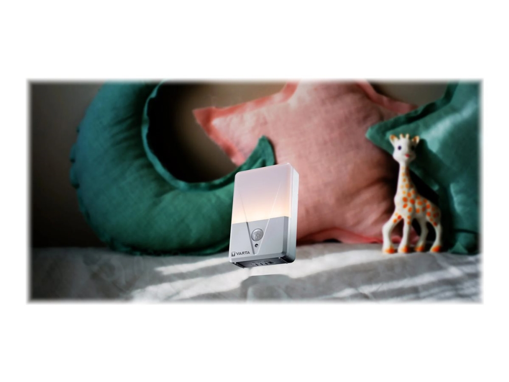 Varta Motion Sensor Night Light Twin Pack, Kytkettävä yövalo, Valkoinen, ABS, Polyoksimeteeni (POM), Lämmin valkoinen, 17 lm, Akku