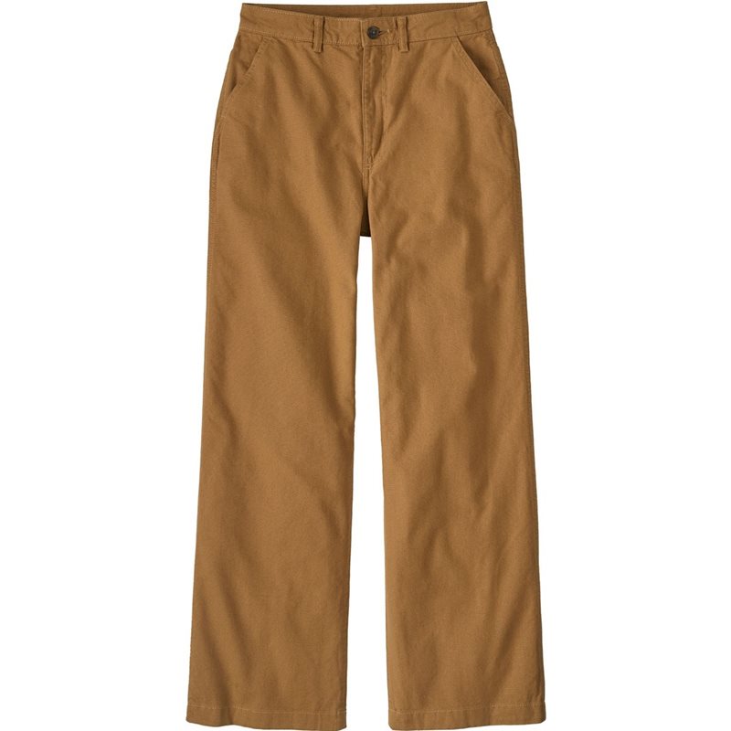 Patagonia W's Point Reyes Canvas Wide Leg Pants Nest Brown - 10
