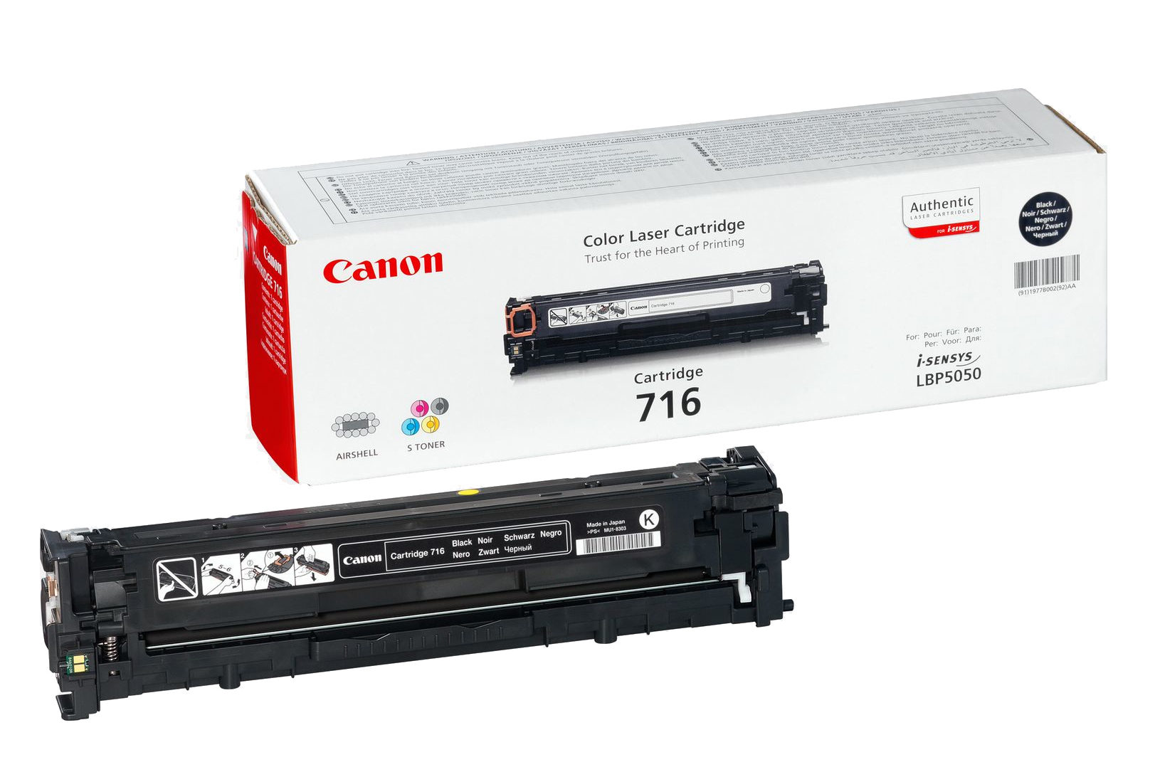 Canon CRG-716 1980B002-laservärikasetti, musta