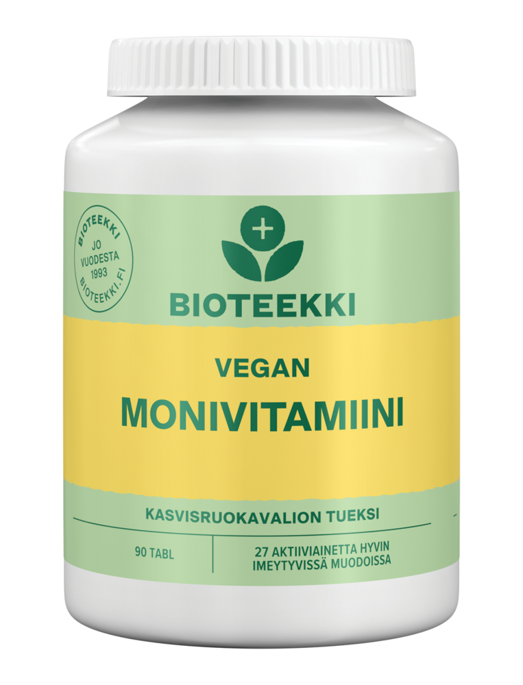 Bioteekki Vegan Monivitamiini 90 tabl