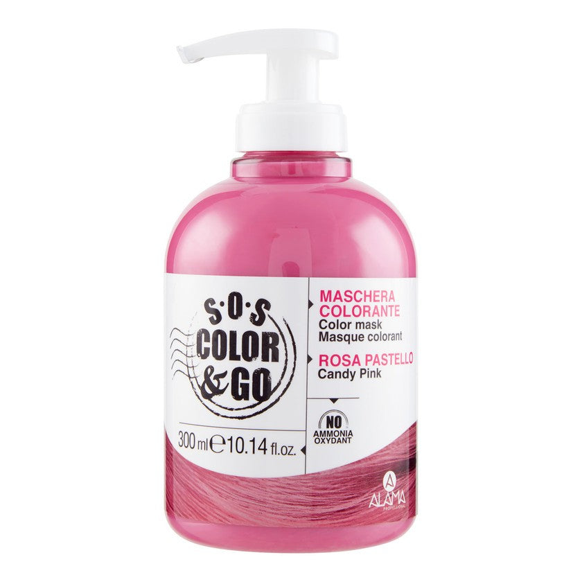 Alama Sos Color E Go Maschera Colorante Rosa Pastello 300ml — Maschera colorante per capelli