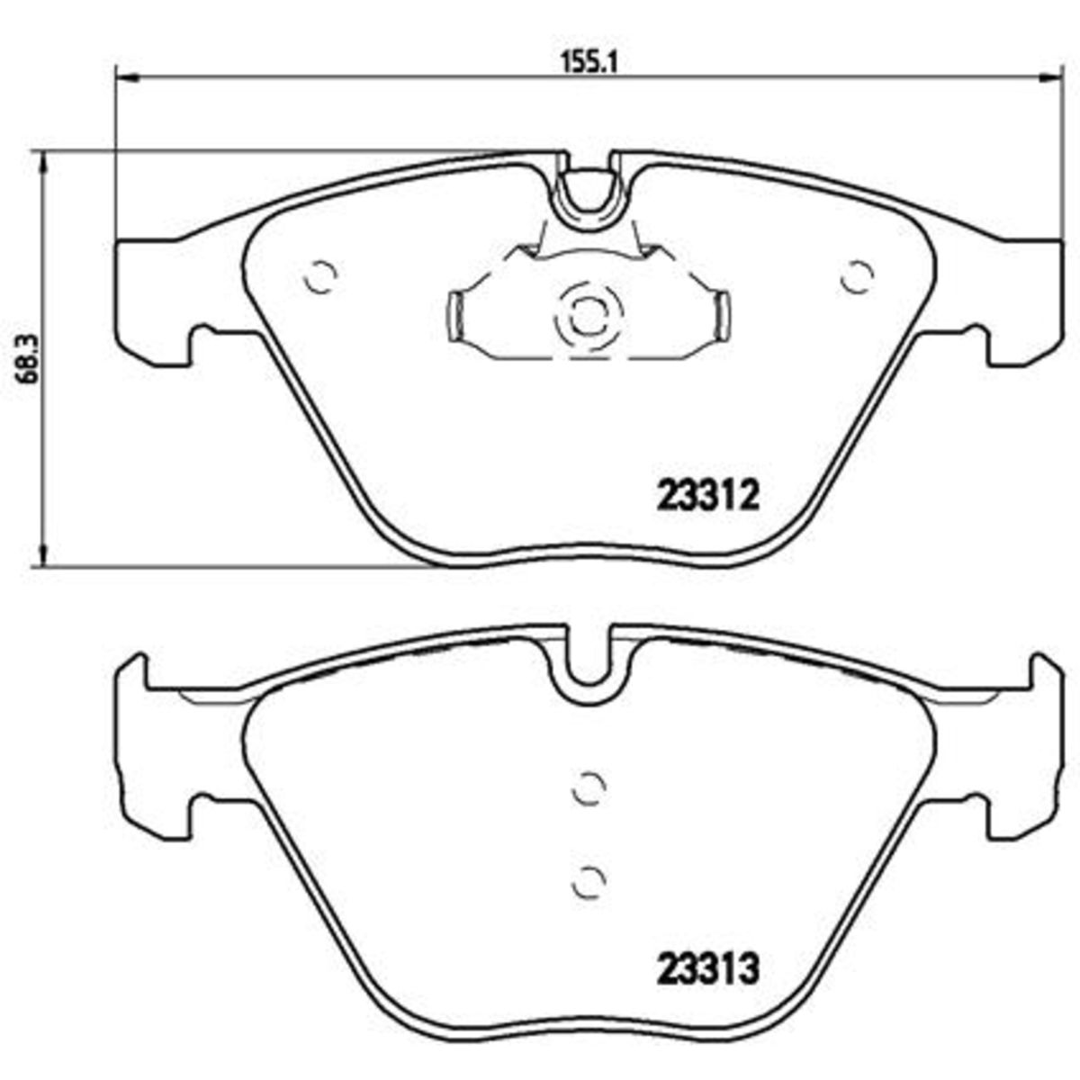 Jarrupalat, levyjarru BREMBO P 06 054X
