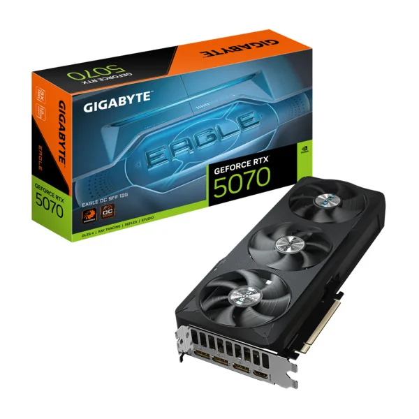 GIGABYTE GeForce RTX 5070 EAGLE OC - 12GB GDDR7 RAM - Näytönohjaimet