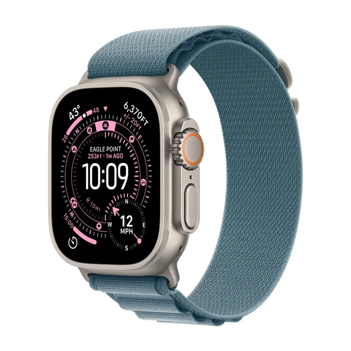 Apple Watch Ultra 3 49mm (luon.vaal. tit./vaaleansin. Alpine ran.) M