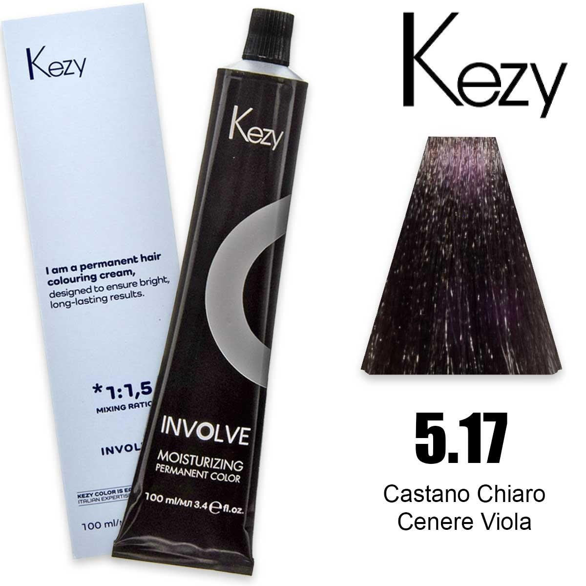 Kezy Involve Color 100 Ml Vaalea Tuhka Violetti Kastanja 5.17