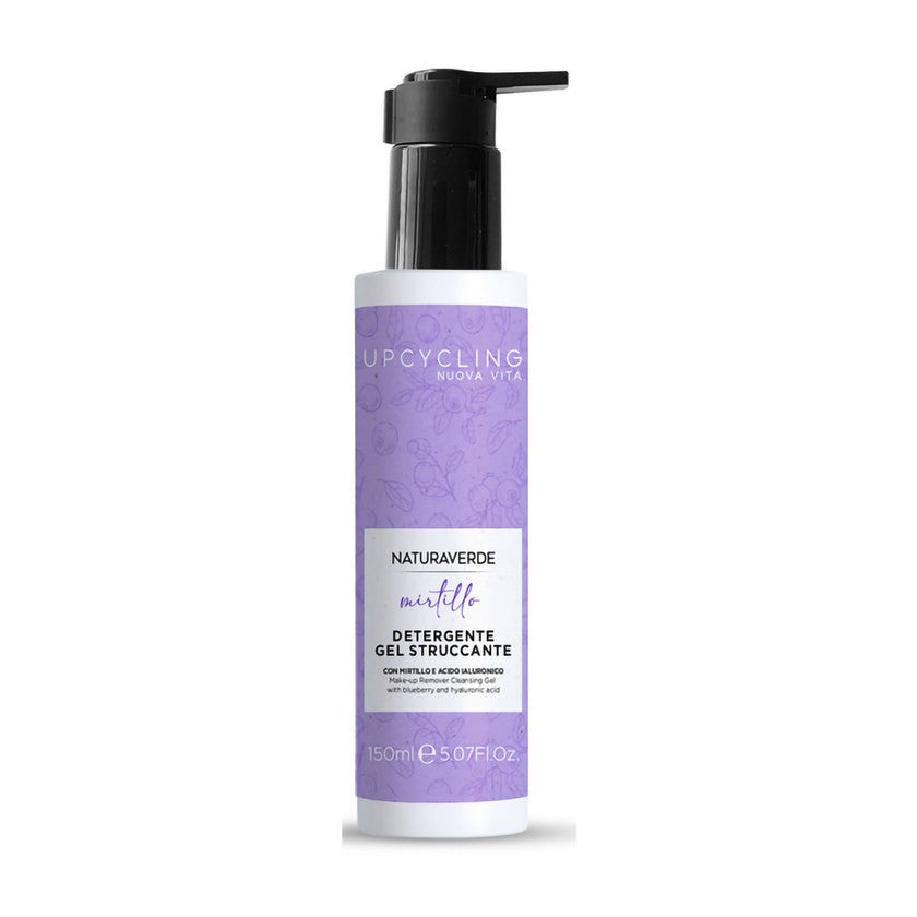 Naturaverde Puhdistusgeeli Meikinpoistoon Mustikalla ja Hyaluronihapolla 150 ml