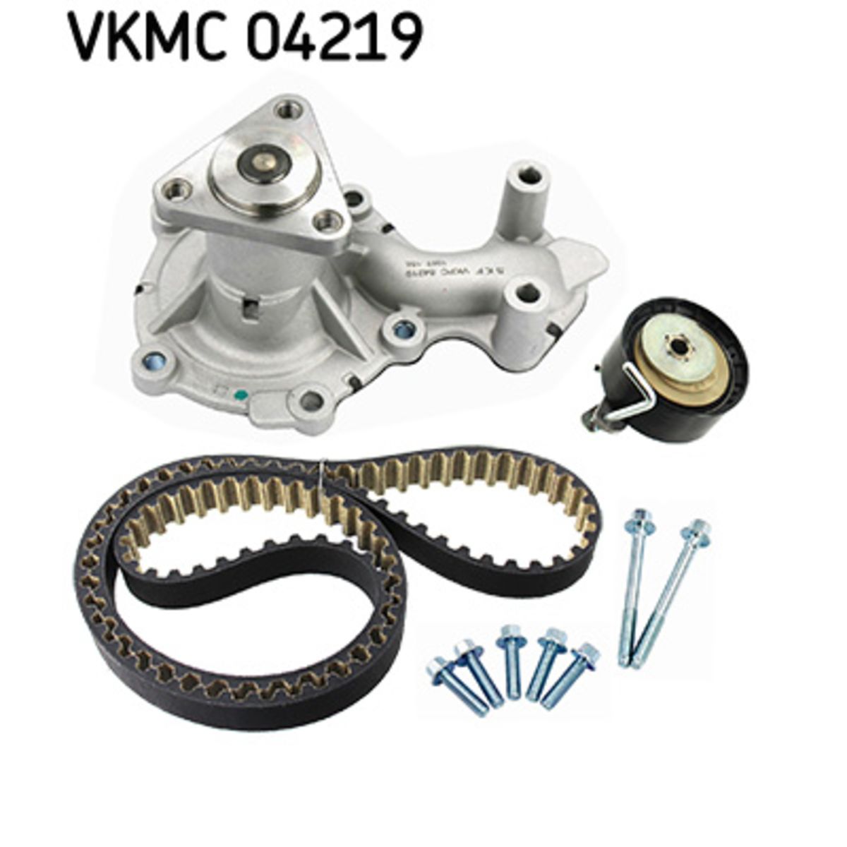 Vesipumppu + jakohihnasarja SKF VKMC 04219