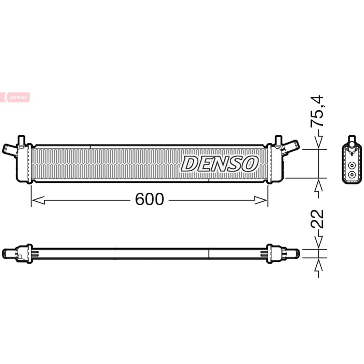 Jäähdytin, moottorin jäähdytys DENSO DRM50136